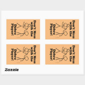 Sticker Rectangulaire Ne manquez pas avec le lecteur Dobro Bâton rectang (Feuille)