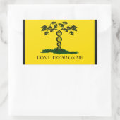 Sticker Rectangulaire Ne me touchez pas - pour les scientifiques (Sac)