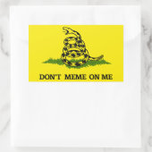 Sticker Rectangulaire Ne mème pas sur moi (Sac)