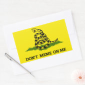 Sticker Rectangulaire Ne mème pas sur moi (Enveloppe)