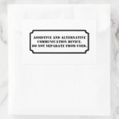 Sticker Rectangulaire Ne pas enlever AAC noir (Sac)