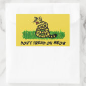 Sticker Rectangulaire Ne pas filer sur Meow (Sac)