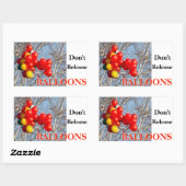 Sticker Rectangulaire Ne pas lâcher de BALLOONS (Feuille)