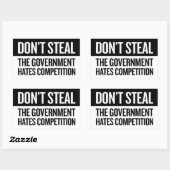 Sticker Rectangulaire Ne vole pas - Petit (Feuille)