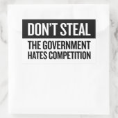 Sticker Rectangulaire Ne vole pas - Petit (Sac)