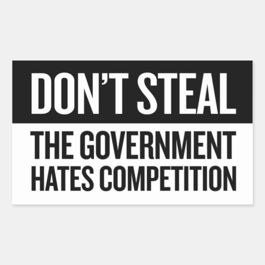 Sticker Rectangulaire Ne vole pas - Petit (Devant)