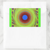 Sticker Rectangulaire Ne vous inquiétez pas d'être heureux d'impression  (Sac)