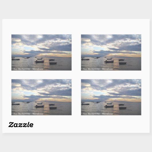 Sticker Rectangulaire Nea Mechaniona (Feuille)