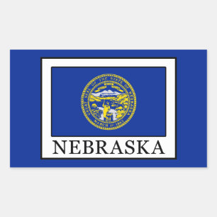 Sticker Rectangulaire Nebraska