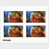 Sticker Rectangulaire Nebula et Digitus Impudicus (Feuille)