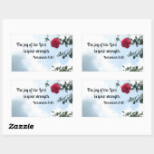 Sticker Rectangulaire Néhémie 8:10 La joie du Seigneur... (Feuille)