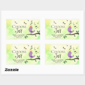 Sticker Rectangulaire Néhémie 8:10 La joie du Seigneur est Votre Force (Feuille)