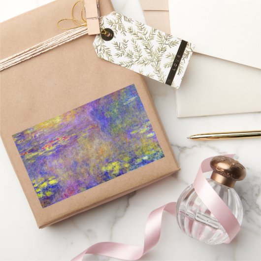 Sticker Rectangulaire Nénuphars par Claude Monet (Cadeaux)