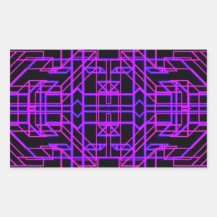 Sticker Rectangulaire Neon Aeon 9