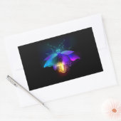 Sticker Rectangulaire Neon Firefly sur noir (Enveloppe)