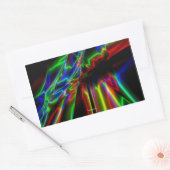Sticker Rectangulaire Neon Lightning (Enveloppe)