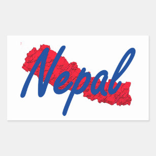 Sticker Rectangulaire Népal