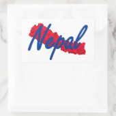 Sticker Rectangulaire Népal (Sac)