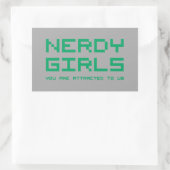 Sticker Rectangulaire Nerdy Girls 2 (Sac)
