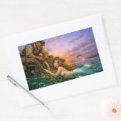 Sticker Rectangulaire Nerithea and the Moral Catch - Fisherman’s Dilemma (Enveloppe)