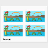 Sticker Rectangulaire Nessie (Feuille)