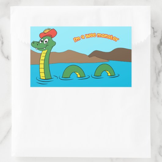 Sticker Rectangulaire Nessie (Sac)