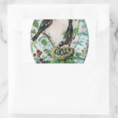 Sticker Rectangulaire Nest of Joy : L'amour du jeune esprit nourdissant  (Sac)