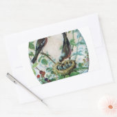 Sticker Rectangulaire Nest of Joy : L'amour du jeune esprit nourdissant  (Enveloppe)