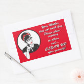 Sticker Rectangulaire Nettoie ! (Enveloppe)