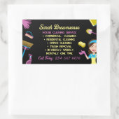 Sticker Rectangulaire Nettoyage de la main (Sac)