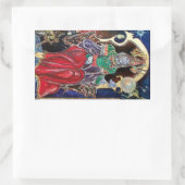 Sticker Rectangulaire NEUROMANCER, bleu rouge (Sac)