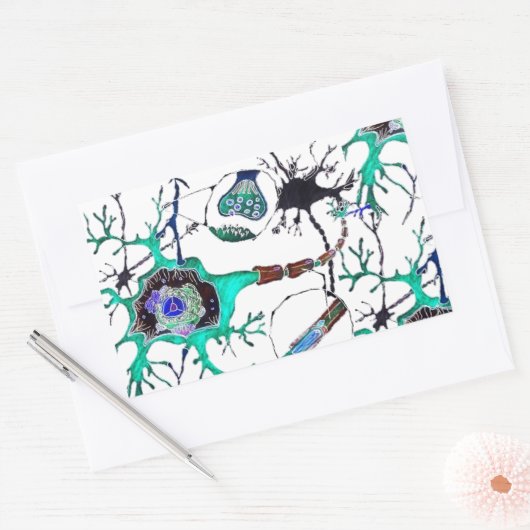 Sticker Rectangulaire Neuron ! (Enveloppe)