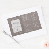 Sticker Rectangulaire Neutral Taupe Beige Boho Logo 4OZ Cosmetic Bottle (Enveloppe)