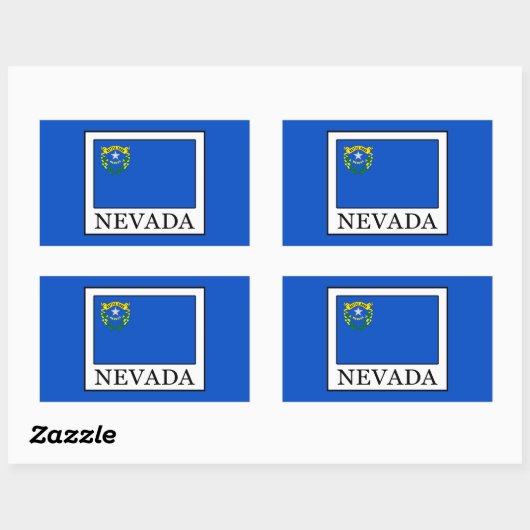 Sticker Rectangulaire Nevada (Feuille)