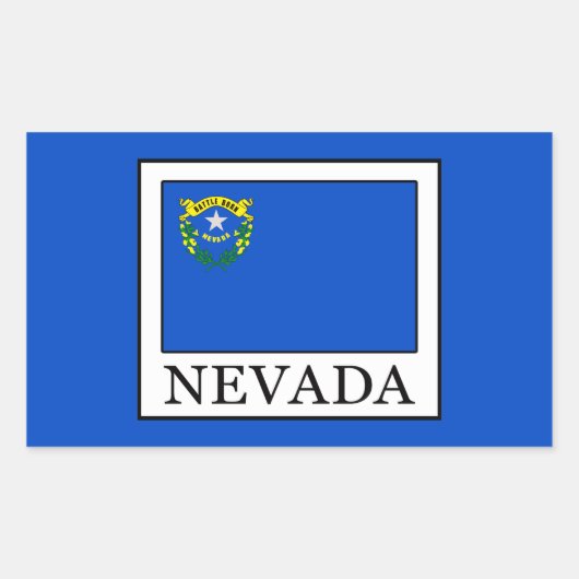 Sticker Rectangulaire Nevada (Devant)