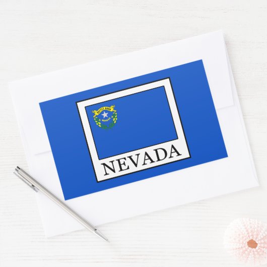 Sticker Rectangulaire Nevada (Enveloppe)