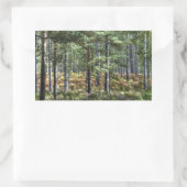 Sticker Rectangulaire New Forest Woodland Trees (Sac)