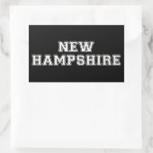 Sticker Rectangulaire New Hampshire (Sac)