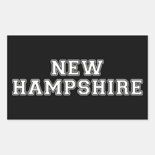 Sticker Rectangulaire New Hampshire
