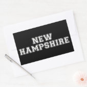 Sticker Rectangulaire New Hampshire (Enveloppe)
