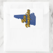 Sticker Rectangulaire New Hampshire (Sac)