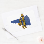 Sticker Rectangulaire New Hampshire (Enveloppe)