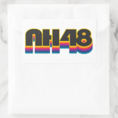 Sticker Rectangulaire New Hampshire 48 Rainbow (Sac)