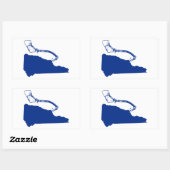 Sticker Rectangulaire New Hampshire Ice Escalade (Feuille)
