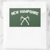 Sticker Rectangulaire New Hampshire Ice Escalade (Sac)