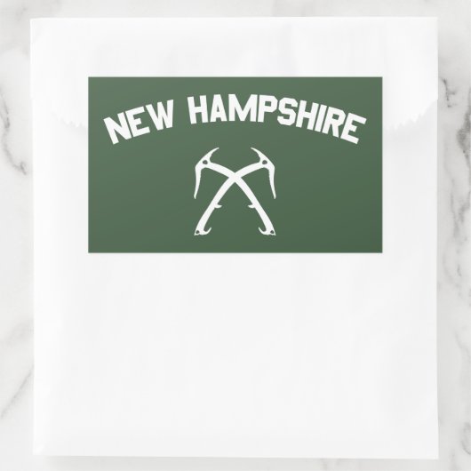Sticker Rectangulaire New Hampshire Ice Escalade (Sac)