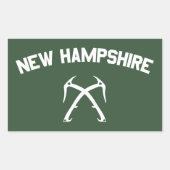 Sticker Rectangulaire New Hampshire Ice Escalade (Devant)