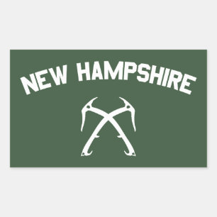 Sticker Rectangulaire New Hampshire Ice Escalade