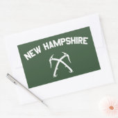 Sticker Rectangulaire New Hampshire Ice Escalade (Enveloppe)