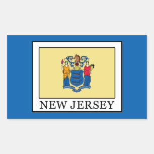 Sticker Rectangulaire New Jersey